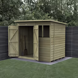 Beckwood 7x5 Pent Shed - 2 Windows - Double Door