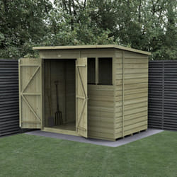 Beckwood 7x5 Pent Shed - 2 Windows - Double Door