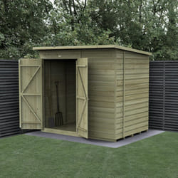 Beckwood 7x5 Pent Shed - No Windows - Double Door