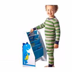 Worlds Apart 470DIE kids' bookcase 4 shelves Blue, White Sling bookcase
