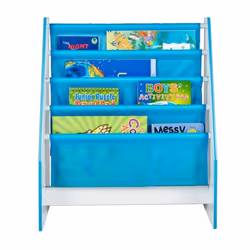 Worlds Apart 470DIE kids' bookcase 4 shelves Blue, White Sling bookcase