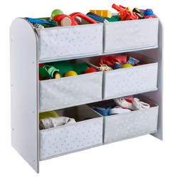Worlds Apart 471GWH, Toy storage rack, White, Freestanding, Boy/Girl, Pattern, Stars pattern