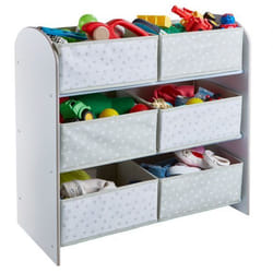 Worlds Apart 471GWH toy storage Toy storage rack Freestanding White