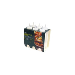 Sunnex Clear Sauce Bottles 8oz, 6 Pack [M030156C]