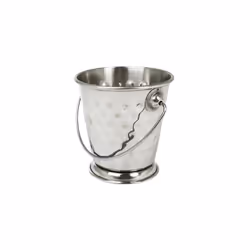 Set of 2 Hammered Serving Bucket Stainless Steel Restaurant Presentation Bucket