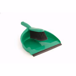 Abbey Plastic Dustpan and Brush Set, Green