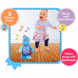 IN THE NIGHT GARDEN 1690 Dancing Igglepiggle Soft Toy, Blue