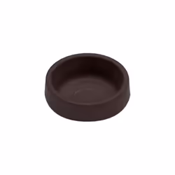 Bulk Hardware Non-Slip Rubber Castor Cups for Hardwood Floors - Small, Brown x4