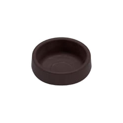 Bulk Hardware Non-Slip Rubber Castor Cups for Hardwood Floors - Small, Brown x4