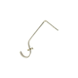 Bulk Hardware BH03237 Curtain Drapery Rod Rail Pole Wall Support Bracket with Brushed Nickel Finish for up to 28mm (1.1/8 inch) Diameter - Pack of 2