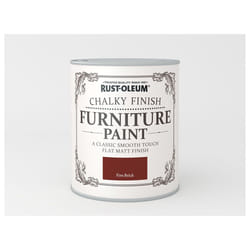 Rust-Oleum Chalk Furniture Paint Fire Brick 750ml