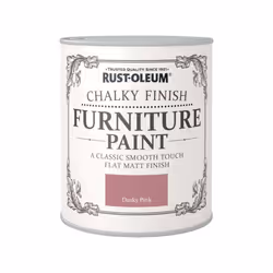 Rust-Oleum Chalky Finish Furniture Paint - Dusky Pink - 750ml