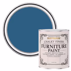 Rust-Oleum Cobalt Chalky Paint 750ml Shabby Chic Furniture