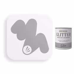 Rust-Oleum Glitter Medium Shimmer Silver 750ml