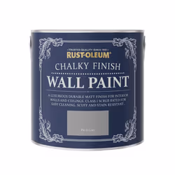 Rust-Oleum Chalky Wall Paint Pitch Grey Matt 2.5L