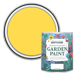 Yellow Mould Resistant Garden Paint in Matt Finish - Lemon Sorbet 750ml