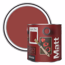 Colours Matt Emulsion Wall and Ceiling Paint - Empire Red 2.5L