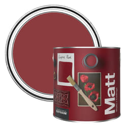Colours Matt Emulsion Wall and Ceiling Paint - Empire Red 2.5L