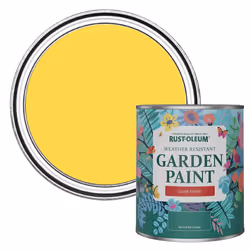 Yellow Mould-Resistant Garden Paint In Gloss Finish - Lemon Sorbet 750ml