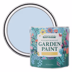 Rust-Oleum Blue Mould-Resistant Garden Paint In Matt Finish - Blue Sky 2.5L