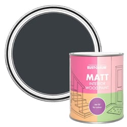 Dark Grey Interior Wood Paint in Matt Finish - Anthracite (RAL 7016) 750ml