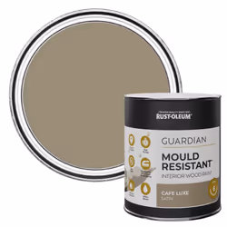 Brown Guardian Mould Resistant Interior Wood Paint in Satin Finish - Café Luxe 750ml