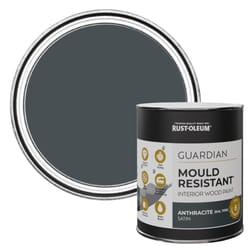 Grey Guardian Mould Resistant Interior Wood Paint in Satin Finish - Anthracite (Ral 7016) 750ml