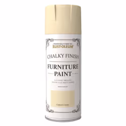 Rust-Oleum 400ml Clotted Cream Spray Paint Chalky Furniture Spray Paint