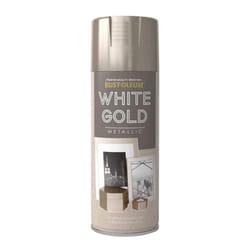 Rust-oleum Metallic Spray Paint 400ml White Gold