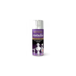 Rust-Oleum AE0120002E8 Metallic Brilliant Bright Chrome Spray Paint 400ml