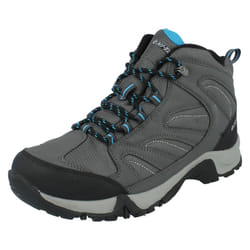 Mens Hi-Tec Boots Pioneer WP Charcoal/ Cool Grey/ Black Textile - UK Size 8 - EU Size 42 - US Size 9
