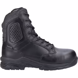 ) Magnum Strike Force 8.0 Leather Black Safety Boots - Black, 5 (Adults'