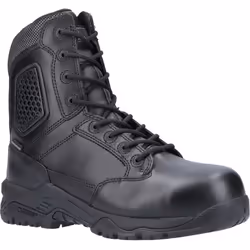 ) Magnum Strike Force 8.0 Leather Black Safety Boots - Black, 6 (Adults'
