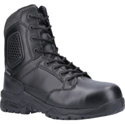 ) Magnum Strike Force 8.0 Leather Black Safety Boots - Black, 14 (Adults'
