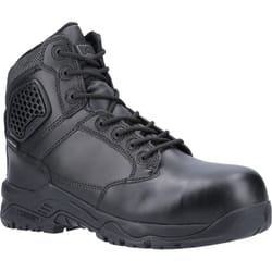 ) Magnum Strike Force 6.0 Leather Black Safety Boots - Black, 9 (Adults'