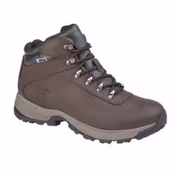 Hi-Tec 'EuroTrek Lite WP' Mens Coated Leather Hiking Boots - 15 UK, Dark Brown