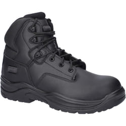 ) Magnum Precision Sitemaster Leather Black Safety Boots - Black, 3 (Adults'