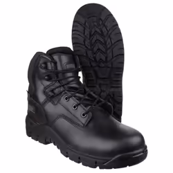 ) Magnum Precision Sitemaster Leather Black Safety Boots - Black, 3 (Adults'