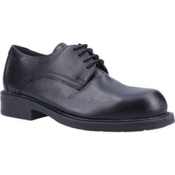 ) Magnum Duty Lite CT Leather Black Safety Shoes - Black, 4 (Adults'