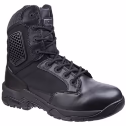 ) Magnum Strike Force 8.0 WP Side-Zip Leather Black Safety Boots - Black, 10 (Adults'