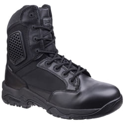 ) Magnum Strike Force 8.0 WP Side-Zip Leather Black Safety Boots - Black, 10 (Adults'