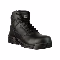 ) Magnum Stealth Force 6.0 Leather Black Safety Boots - Black, 3 (Adults'