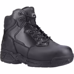 ) Magnum Stealth Force 6.0 Leather Black Safety Boots - Black, 11 (Adults'