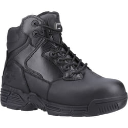 ) Magnum Stealth Force 6.0 Leather Black Safety Boots - Black, 13 (Adults'