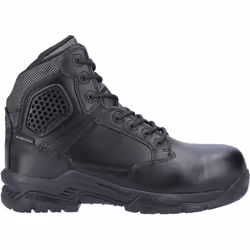 ) Magnum Strike Force 6.0 Leather Black Safety Boots - Black, 6.5 (Adults'