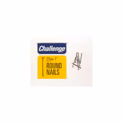 Challenge Round Wire Nails - Bright Steel (Box Pack) 25mm [12002]