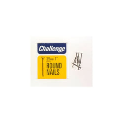 Challenge Round Wire Nails - Bright Steel (Box Pack) 25mm [12002]