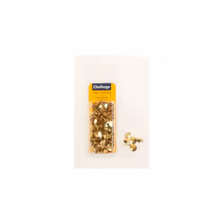 Challenge Drawing Pins (Solid Head) - Brassed (Folding Clam Pack) 10mm [40219]