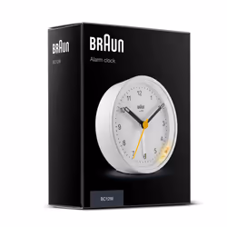 Braun Classic Analogue Alarm Clock with Snooze and Light, White, BC12W - Additional view 5