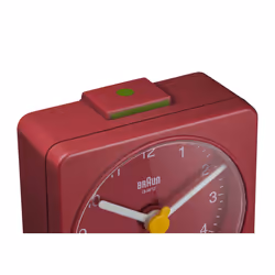 Braun BC02R alarm clock Quartz alarm clock Red